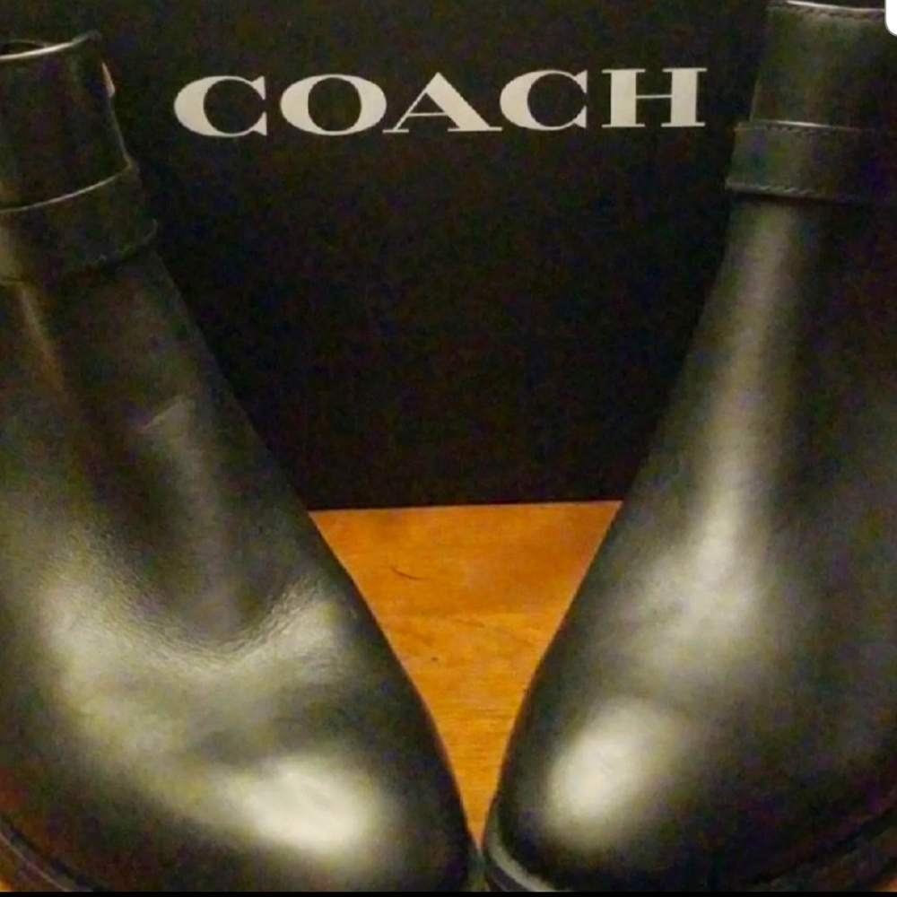 NWB Coach Leather Ankle Boot